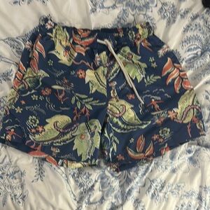 Ralph Lauren Blue Floral Women's Athletic Shorts